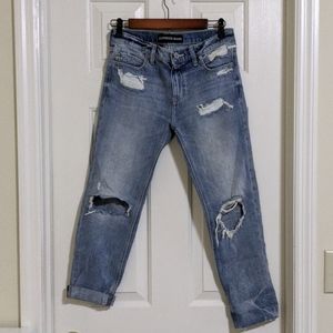 Express Girlfriend fit Distressed Denim sz 00